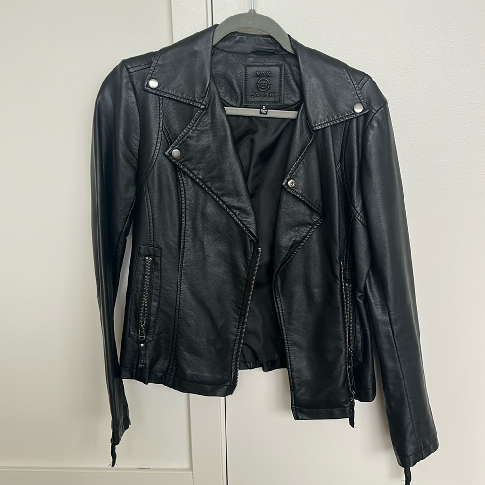 Faux leather jacket